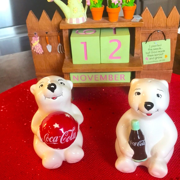 Vintage Coca Cola Salt & Pepper Shakes - Picture 1 of 5
